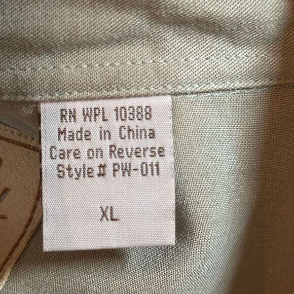 Scully Mens Tencel Shirt Star Buttons Size XL PW-011 Super Soft Western Country - Picture 8 of 9